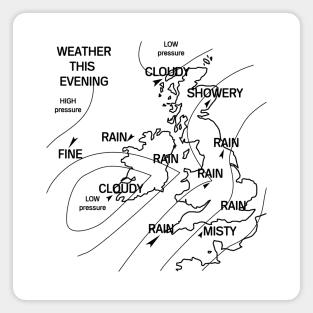 UK Weather Map Magnet